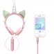 Мультяшні навушники з єдинорогом, навушники з вушками Єдиноріг, дитяча накладна гарнітура для дівчаток unicorn wireless headset ah-805