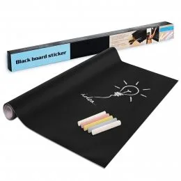Пленка самоклеющаяся для рисования мелом доска наклейка на стену UKC Black Board Sticker 45х200 см (212)