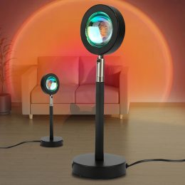 Sunset Lamp проекционный светильник красный закат солнца USB светильник проектор 23 см (259)