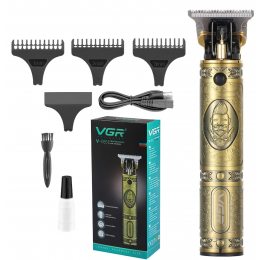 Аккумуляторная машинка-триммер для стрижки волос, бороды, усов VGR V-085 (205)