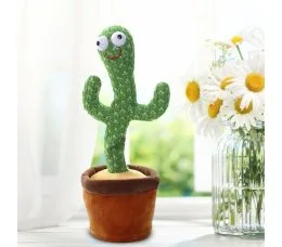 Танцюючий кактус, музична іграшка, Dancing Cactus TikTok кактус у вазоні 34 см (219)