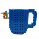 Кружка лего - чашка конструктор в стиле LEGO 350 мл синий (237)