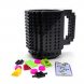 Кружка лего - чашка конструктор в стилі LEGO 350 мл чорний (237)