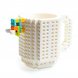 Кружка лего - чашка конструктор в стиле LEGO 350 мл белый (237)