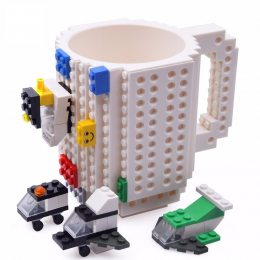 Кружка лего - чашка конструктор в стиле LEGO 350 мл белый (237)