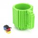 Кружка лего - чашка конструктор в стилі LEGO 350 мл зелений (237)
