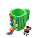 Кружка лего - чашка конструктор в стиле LEGO 350 мл зеленый (237)