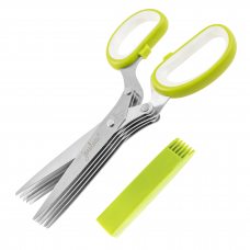 Кухонні ножиці для зелені Herb Scissors 5 гострих лез зелені (В)