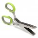 Кухонные ножницы для зелени Herb Scissors 5 острых лезвий зеленые (В)