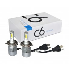 Комплект led ламп C6 H4, світлодіодні лампи головного світла, автомобільне освітлення (В)