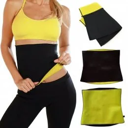 Пояс для схуднення Hot Shapers цілісний Чорний з жовтим р-р XXL (В)