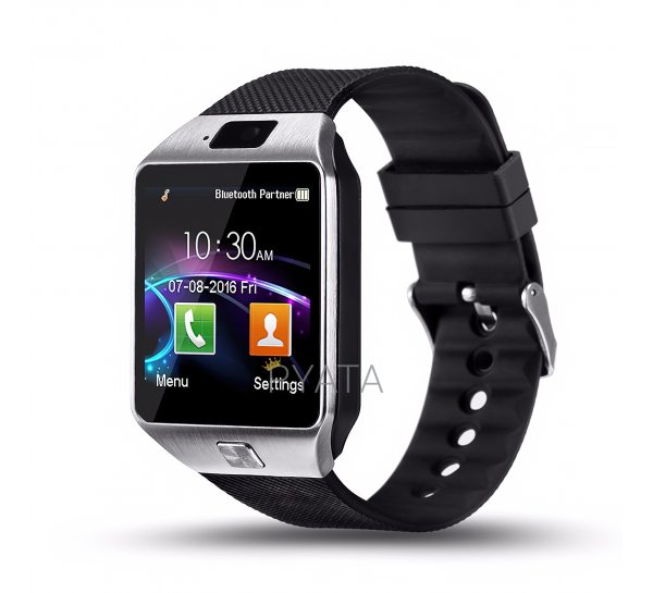 Умные часы Smart Watch DZ09 черные с серым ободком