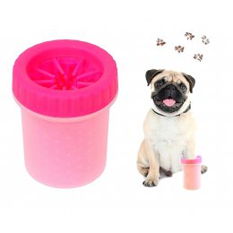 Лапомойка маленькая DEXAS MUD BUSTER для собак розовая
