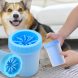 Силіконова лапомийка-стакан для великих собак і котів для миття лап Синя (509)