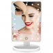 Дзеркало з LED підсвічуванням прямокутне для макіяжу (22 LED) Білий