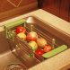 Многофункциональная складная кухонная полка для посуды Kitchen Drain Shelf Rack Зеленая (В)